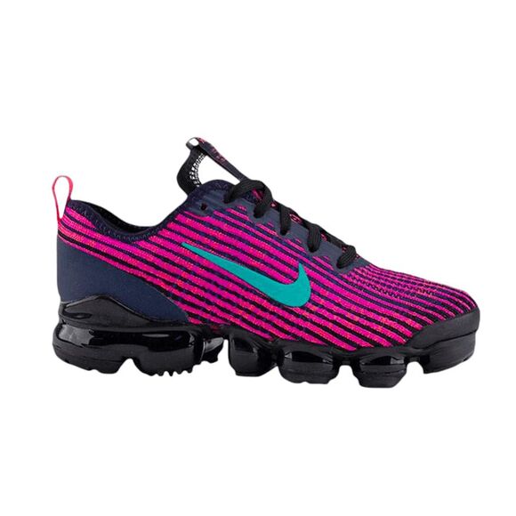 NIKE Air VaporMax Flyknit 3 "Blackened Blue Ember' Running Shoes Size 6.5Y/W8 - Picture 1 of 13